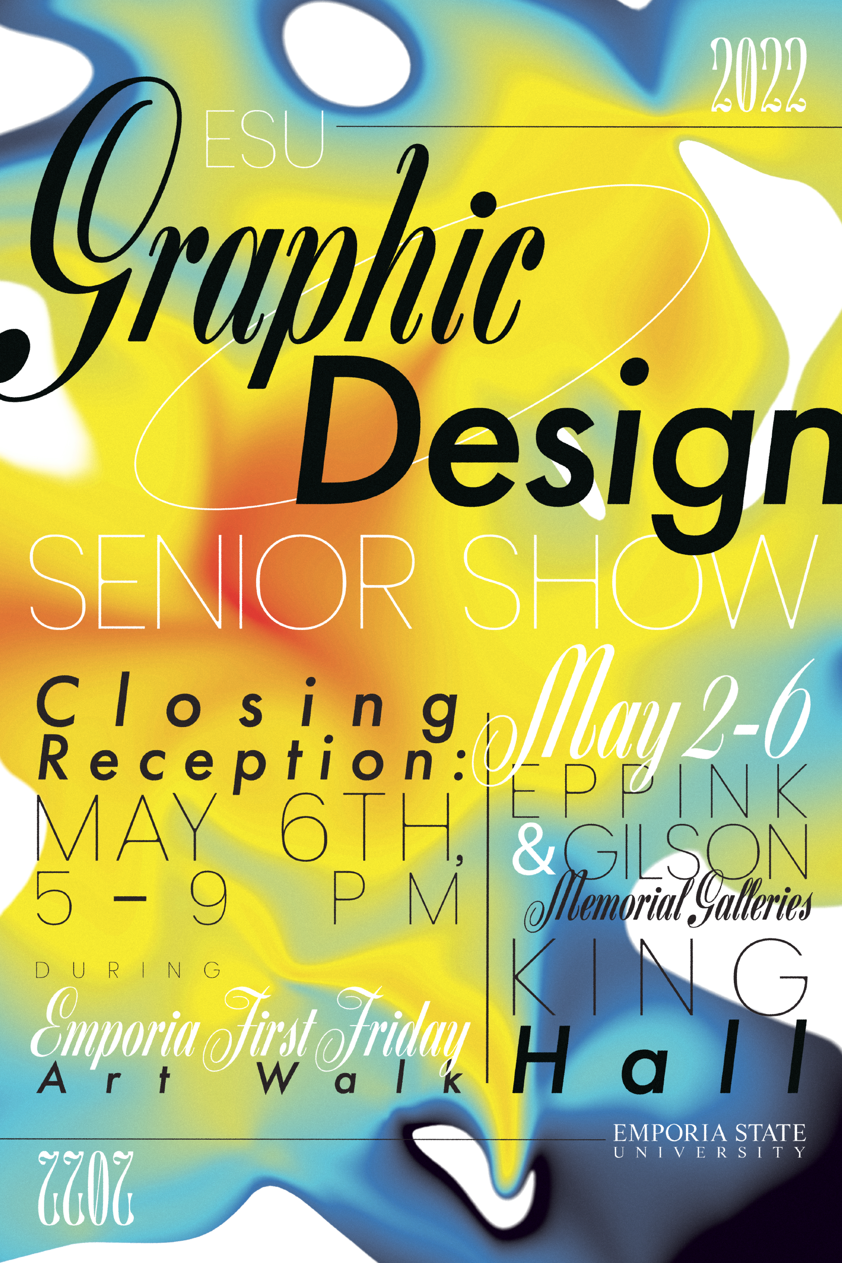 A poster advertising Leyva's senior show